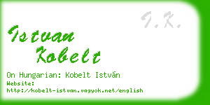 istvan kobelt business card
